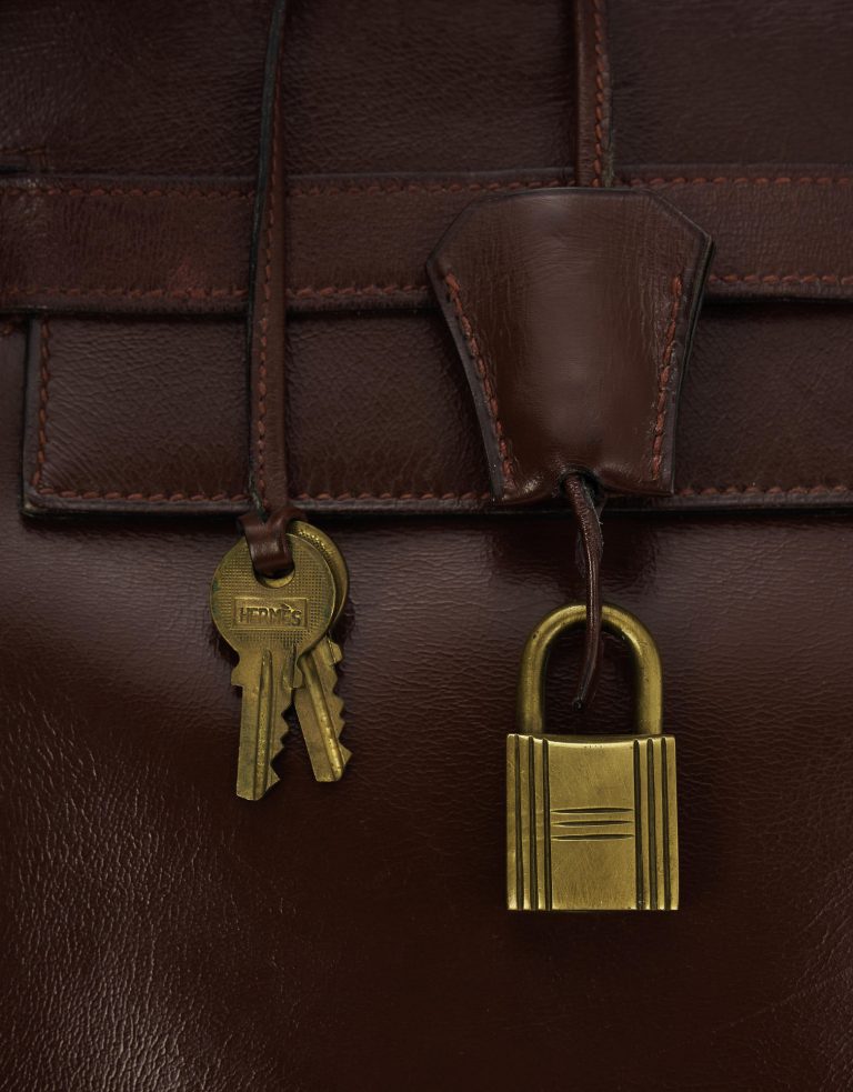 Hermes Kelly 35 Box Calf Rouge H Saclàb Keys