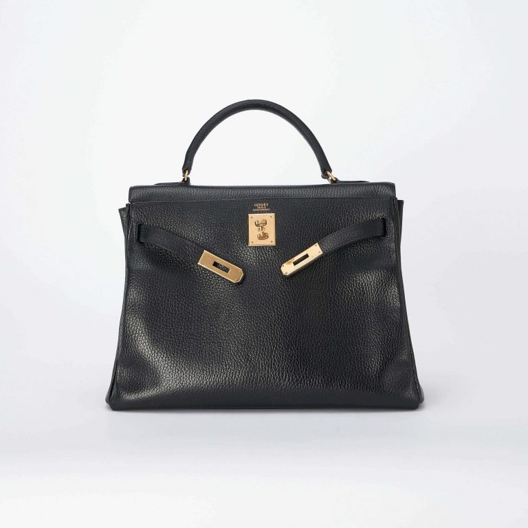 Hermès Kelly 32 Ardennes Noir