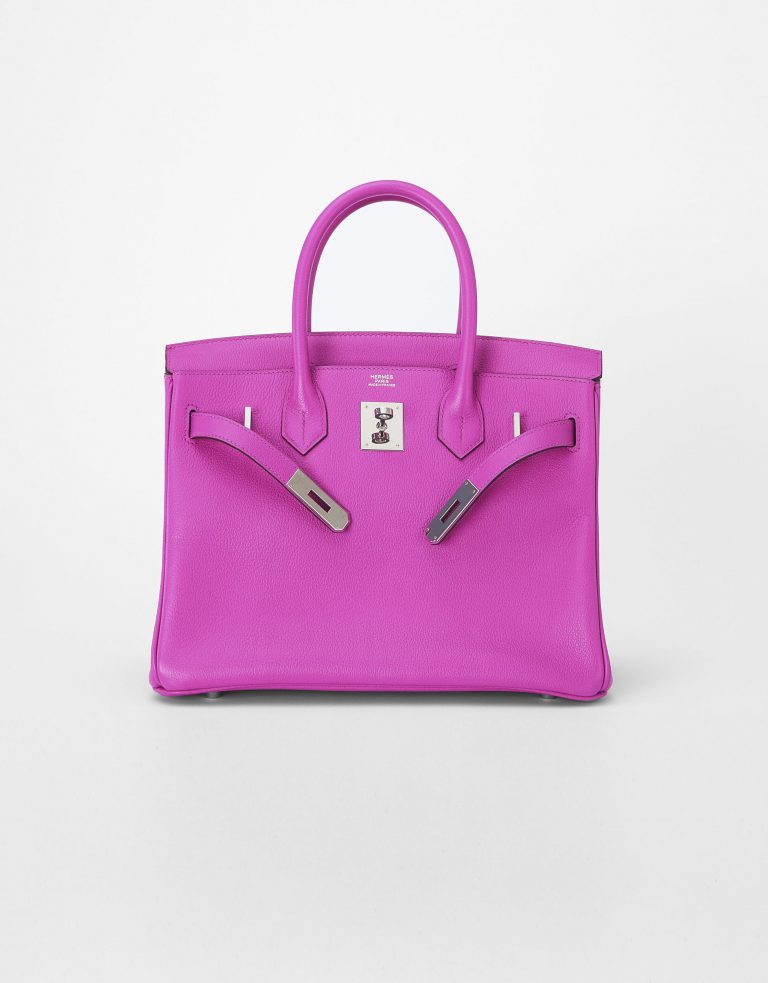 Hermes Birkin 30 Clemence Magnolia Saclab Front