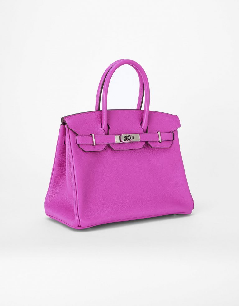 Hermes Birkin 30 Clemence Magnolia Saclab Side