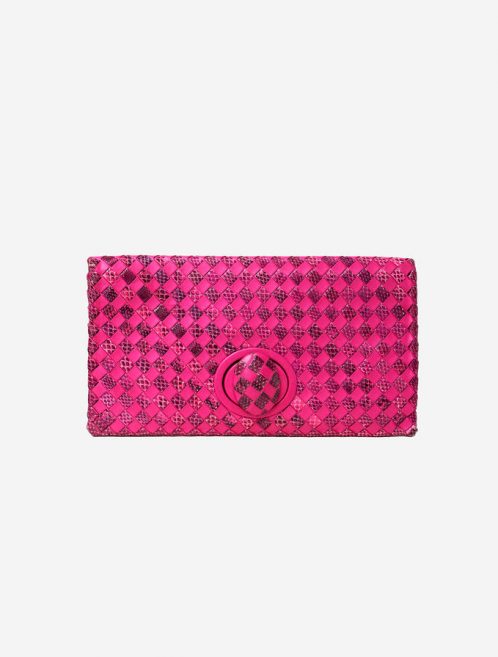 Bottega Veneta Clutch Python Nappa Turn-Lock Saclab