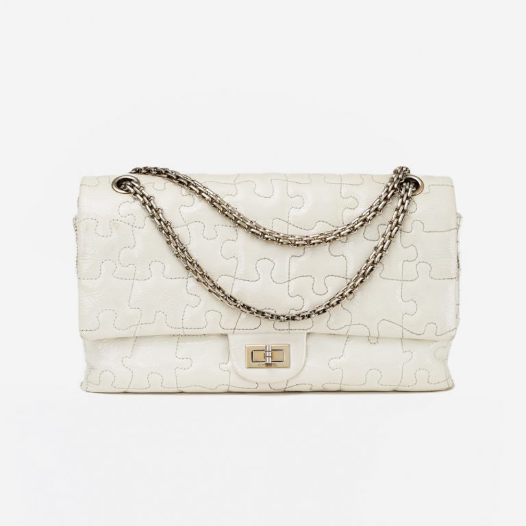 Chanel Classic Double Flap Puzzle Off-White