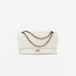 Chanel Classic Double Flap Bag Puzzle Off-White