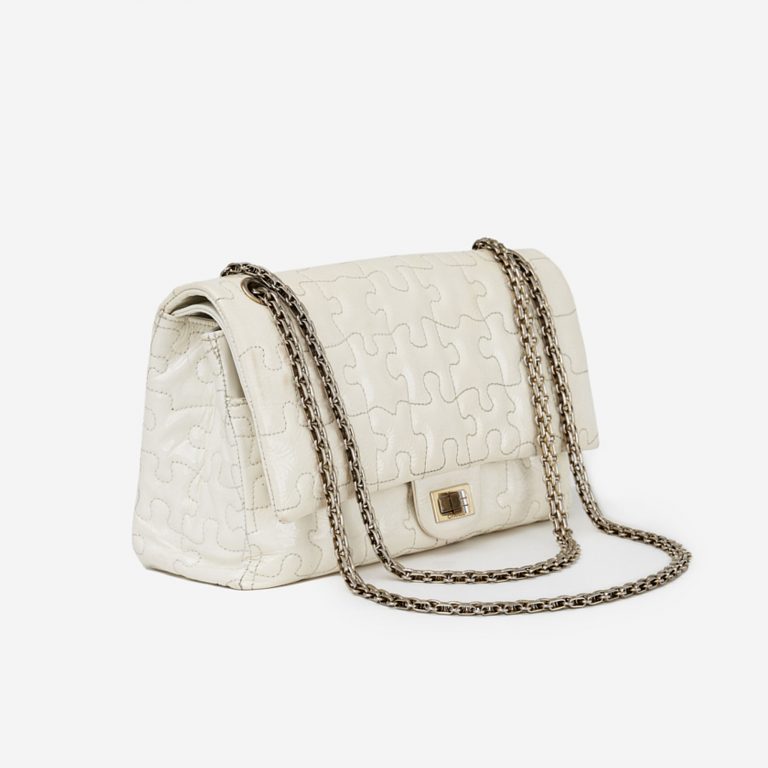 Chanel Classic Double Flap Puzzle Off-White