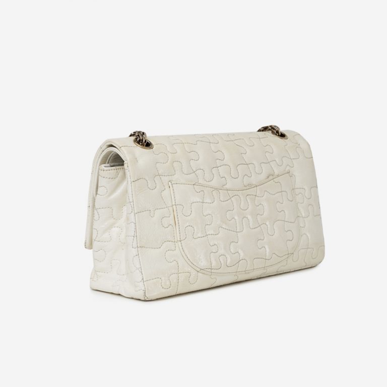 Chanel Classic Double Flap Puzzle Off-White