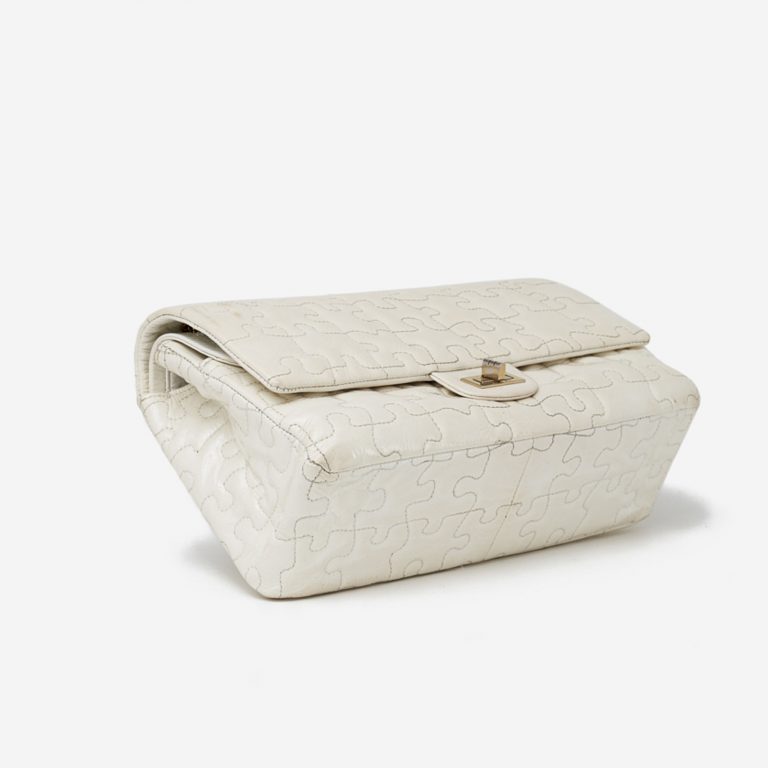 Chanel Classic Double Flap Puzzle Off-White