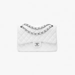 Chanel Jumbo Double Flap White Saclàb