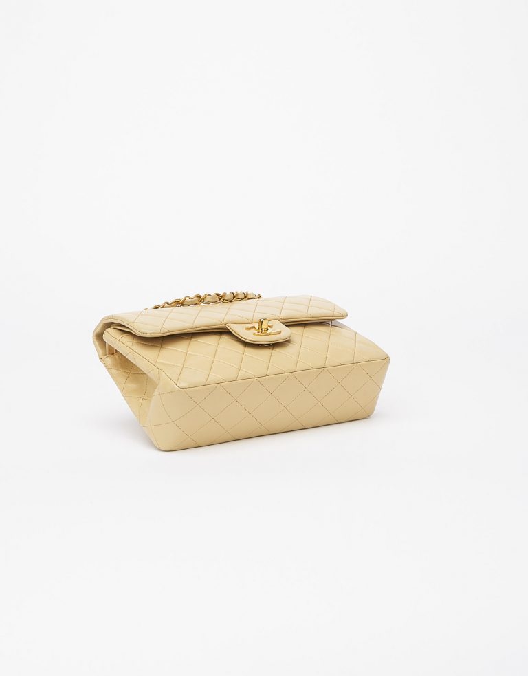Chanel Double Flap Medium Beige Saclab Bottom