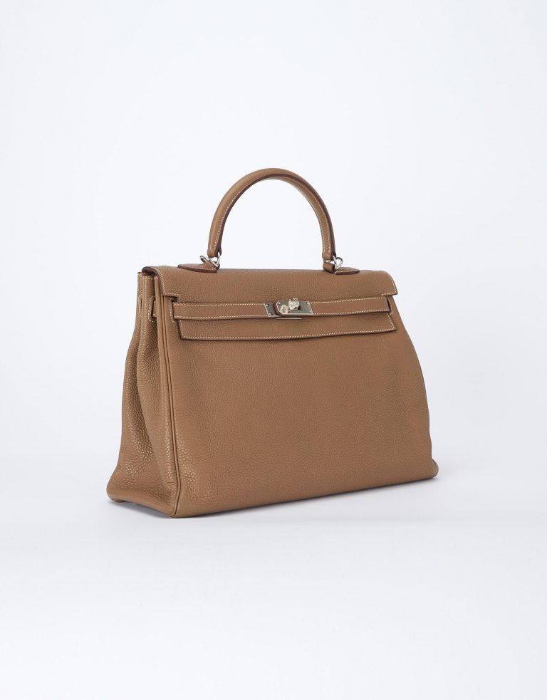 Hermes Kelly 35 Togo Etoupe Saclàb Side