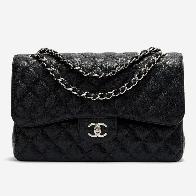 Chanel Classic Jumbo Caviar Black