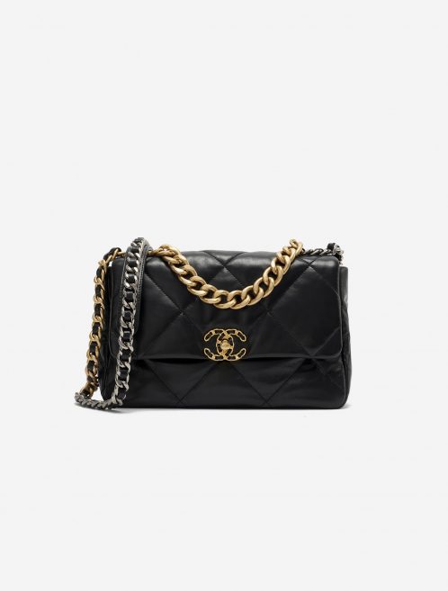 Pre-owned Chanel bag 19 Large Chevre Black Black | Sell your designer bag on Saclab.com