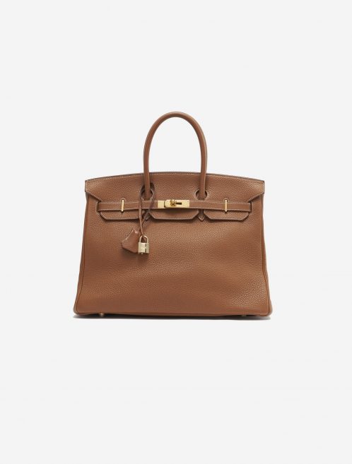 Pre-owned Hermès bag Birkin 35 Togo Gold Brown | Sell your designer bag on Saclab.com
