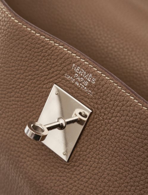 Hermès Kelly 40 Clemence Etoupe Hardware Detail SACLÀB