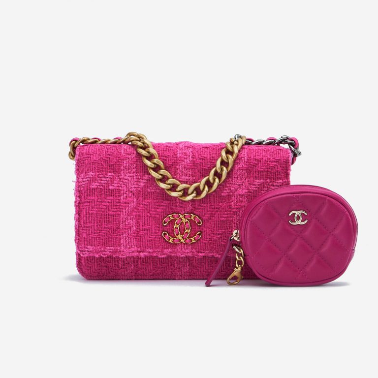 Chanel 19 WOC Tweed Pink