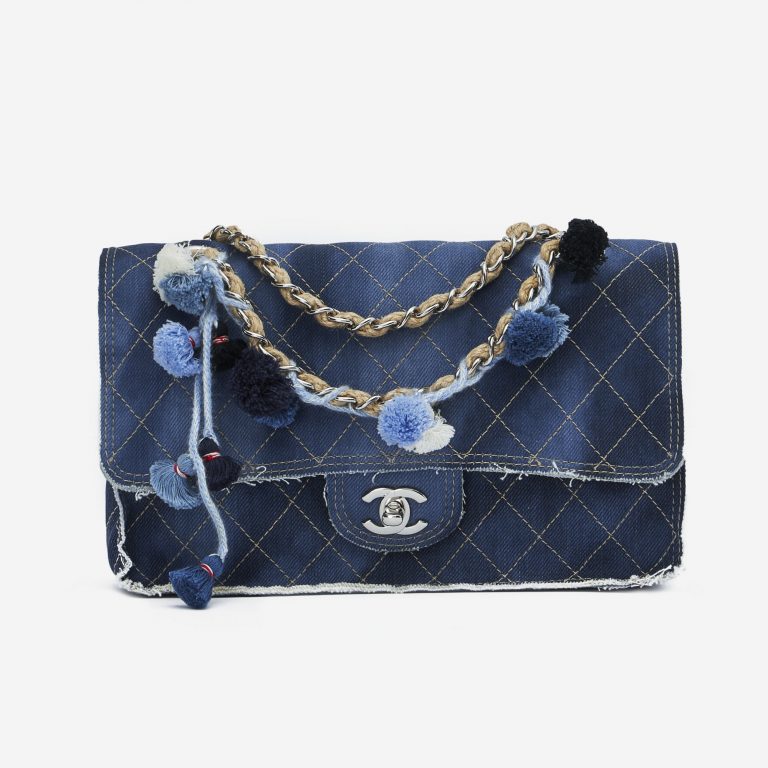 Chanel Timeless Flap Medium Jeans Blue