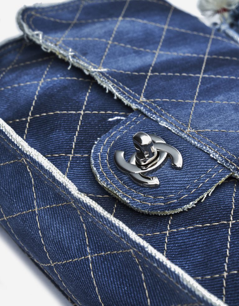 Chanel Timeless Flap Medium Jeans Blue
