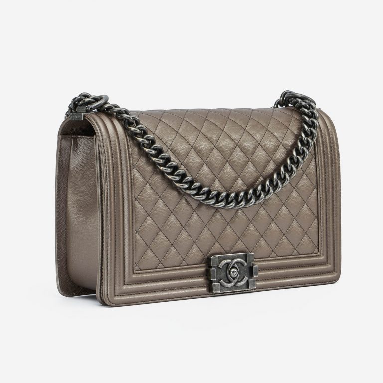 Chanel Boy Medium Caviar Metallic