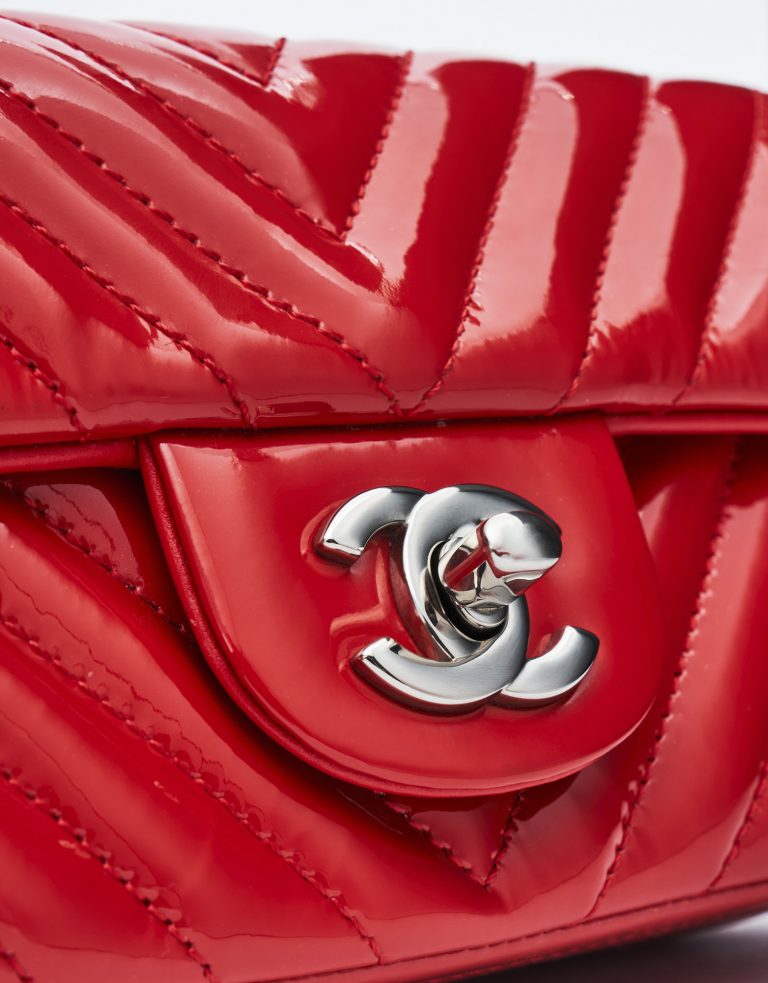 Chanel Timeless Mini Patent Leather Red