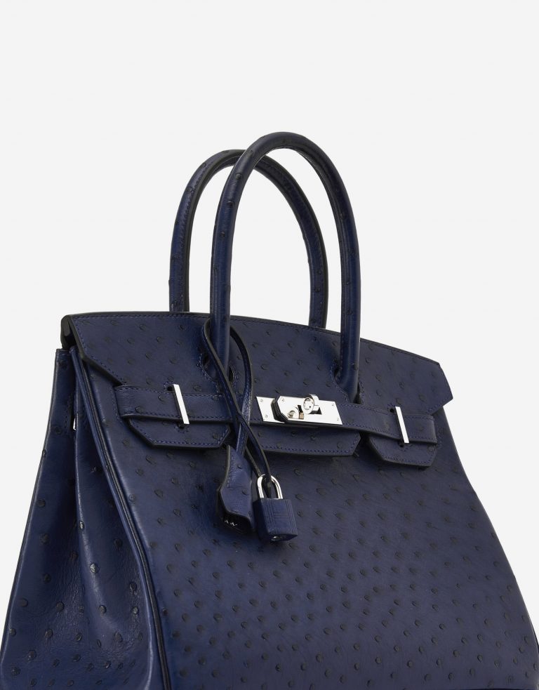Hermès Birkin 30 Ostrich Blue Iris SACLÀB