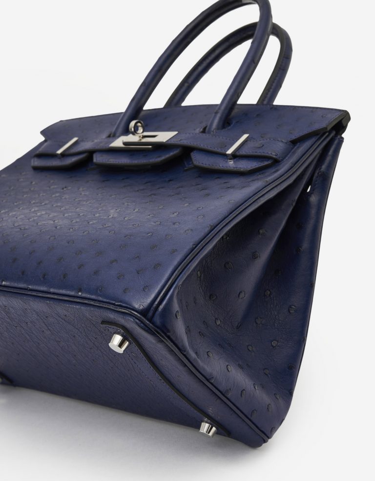 Hermès Birkin 30 Ostrich Blue Iris SACLÀB