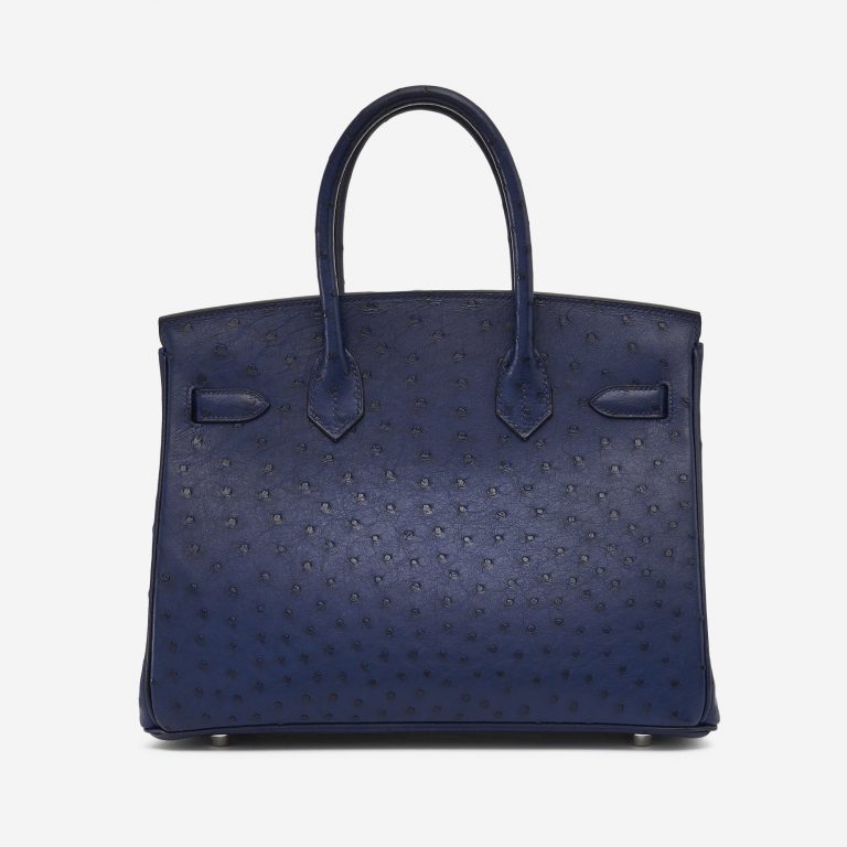 Hermès Birkin 30 Ostrich Blue Iris SACLÀB