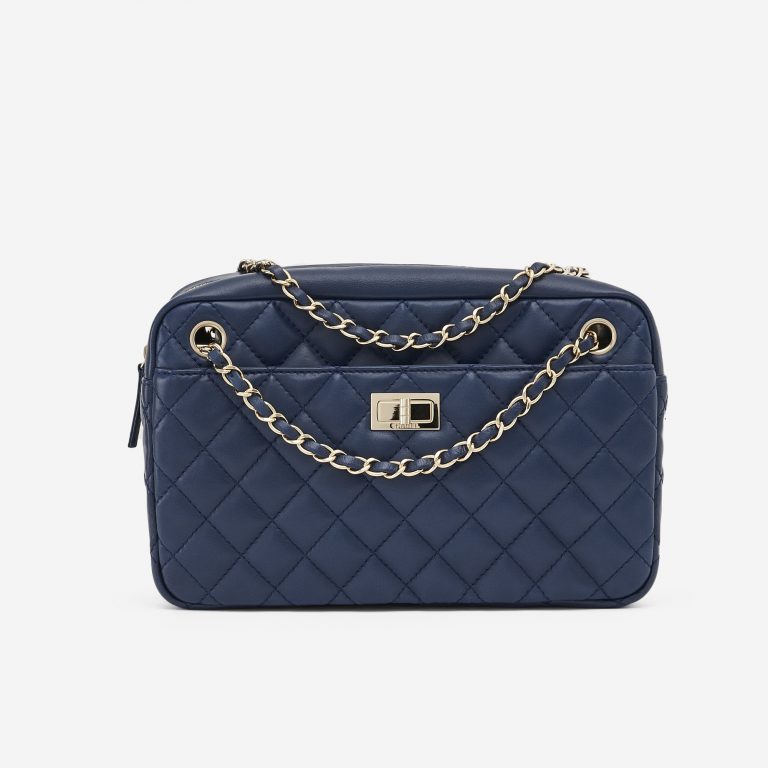 Chanel Camera Bag Lambskin Blue SACLÀB