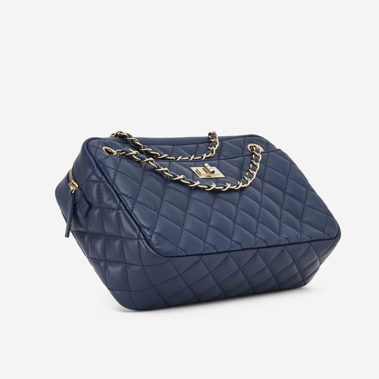 Chanel Camera Bag Lambskin Blue SACLÀB