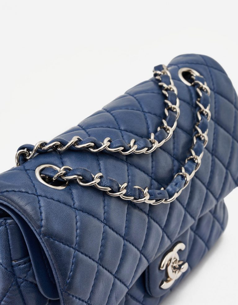 Chanel Timeless Medium Lambskin Blue Flap SACLÀB
