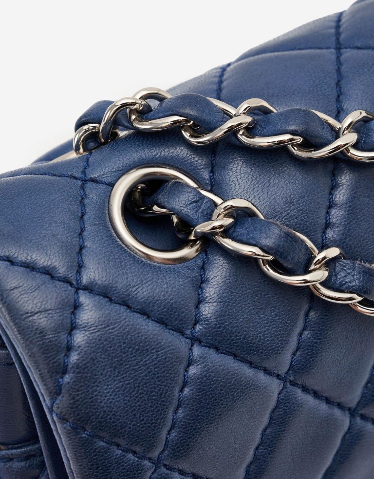 Chanel Timeless Medium Lambskin Blue Chain SACLÀB