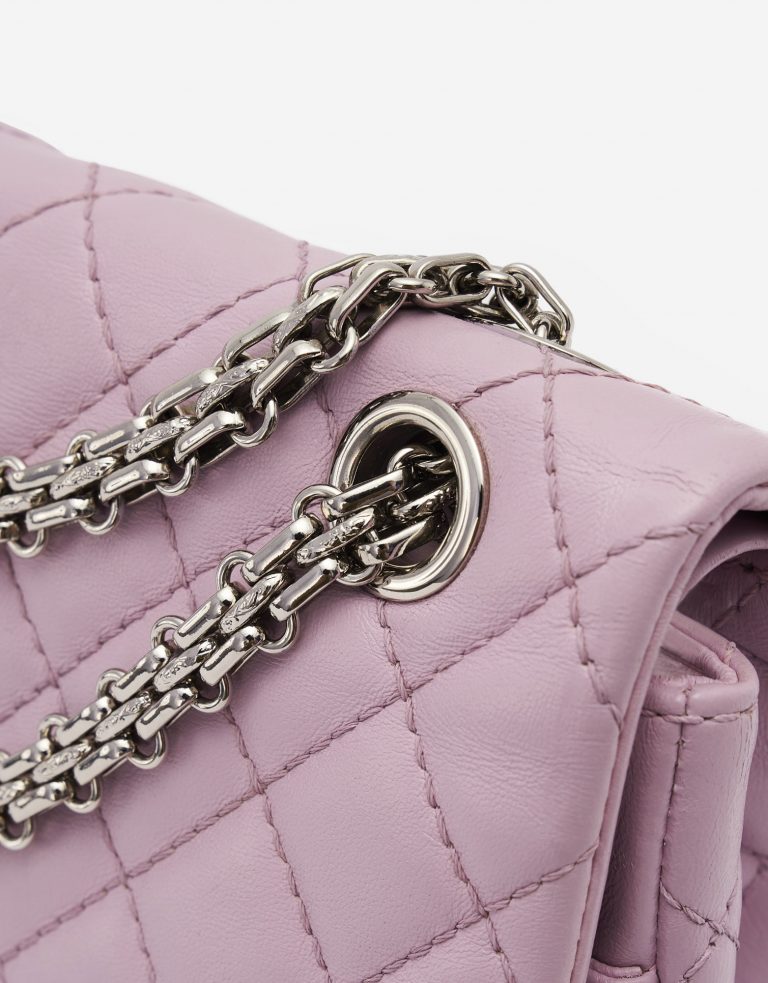 Chanel 2.55 Reissue 225 Lamb Rose Handbag Silver Chain Hardware