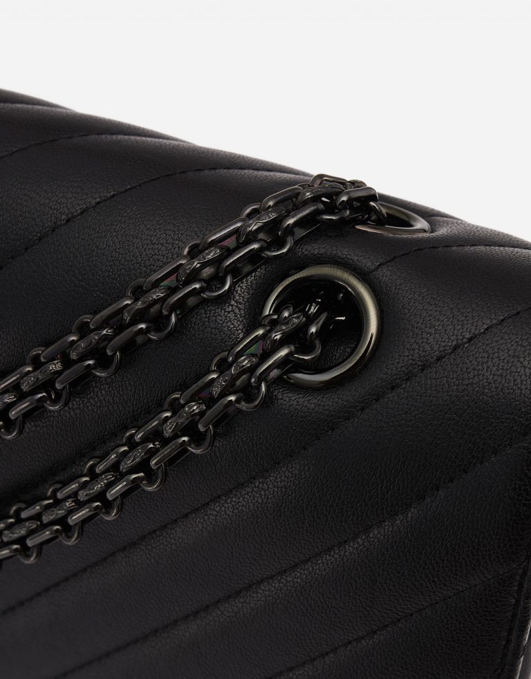Chanel 2.55 Reissue 227 Lamb So Black Edition Metal Chain Strap