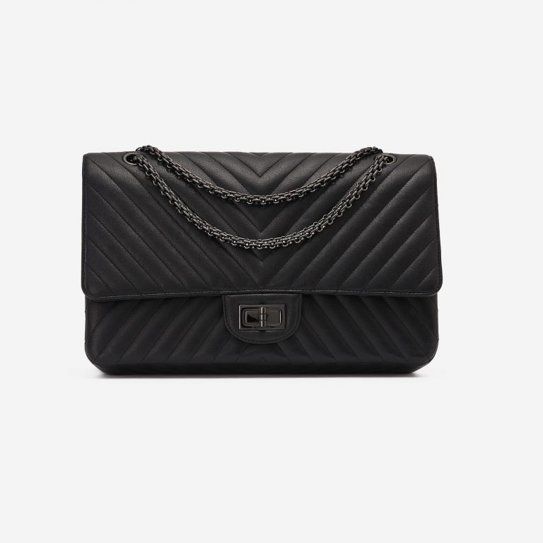Chanel 2.55 Reissue 227 Lamb So Black Edition Front SACLÀB
