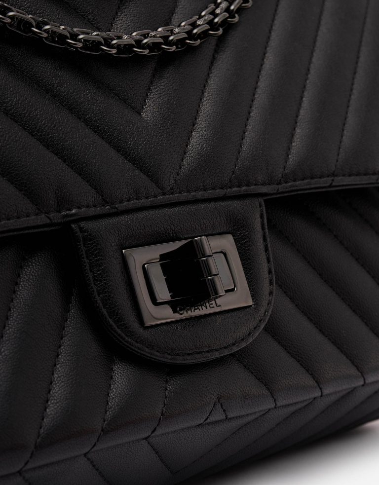 Chanel 2.55 Reissue 227 Lamb So Black Edition Mademoiselle Metal Lock