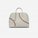 Hermès Bolide 1923 Large Evercolor Leather Gris Perle Rouse Casaque Handbag