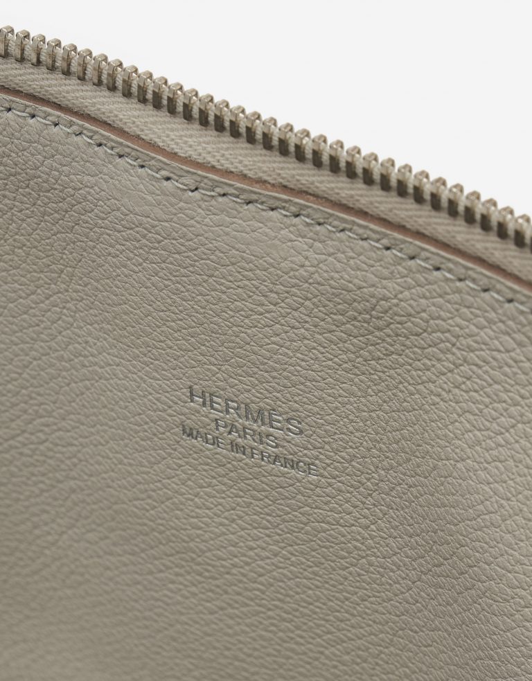Hermès Bolide 1923 Large Evercolor Leather Gris Perle Rouse Casaque Baseball Edition