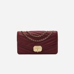 Gabrielle Flap Bag Medium Lambskin Bordeaux Handbag