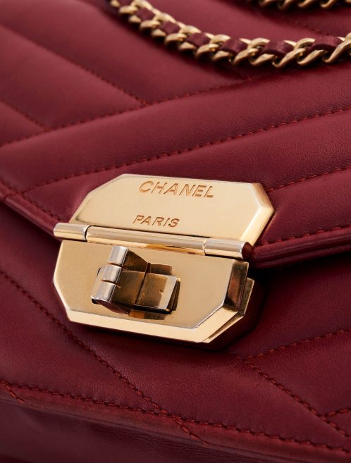 Gabrielle Flap Bag Medium Lambskin Bordeaux Mademoiselle Lock