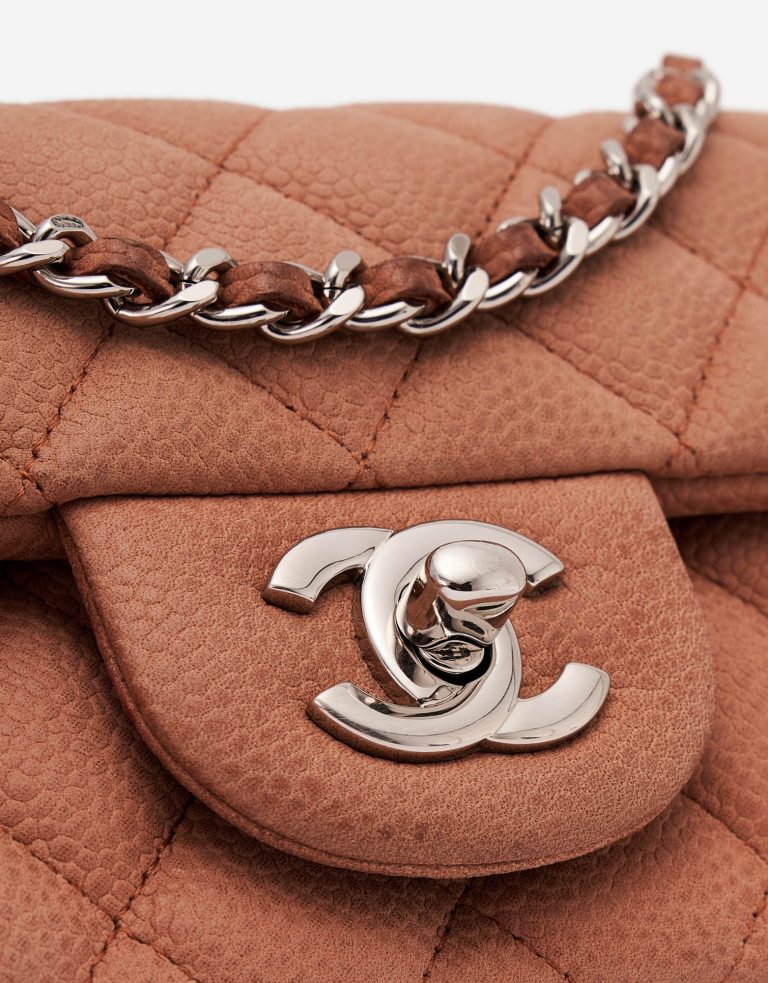 Chanel Timeless Mini Caviar Rose Silver Hardware
