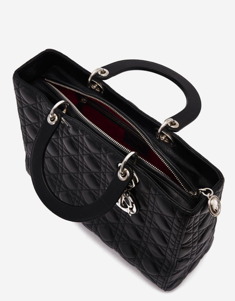 Dior Lady Large Calf Black Secondhand Handbag