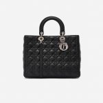 Dior Lady Large Calf Black Secondhand Handbag