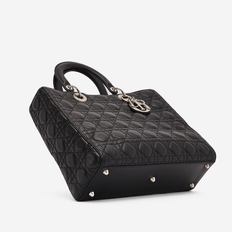 Dior Lady Large Calf Black Secondhand Handbag