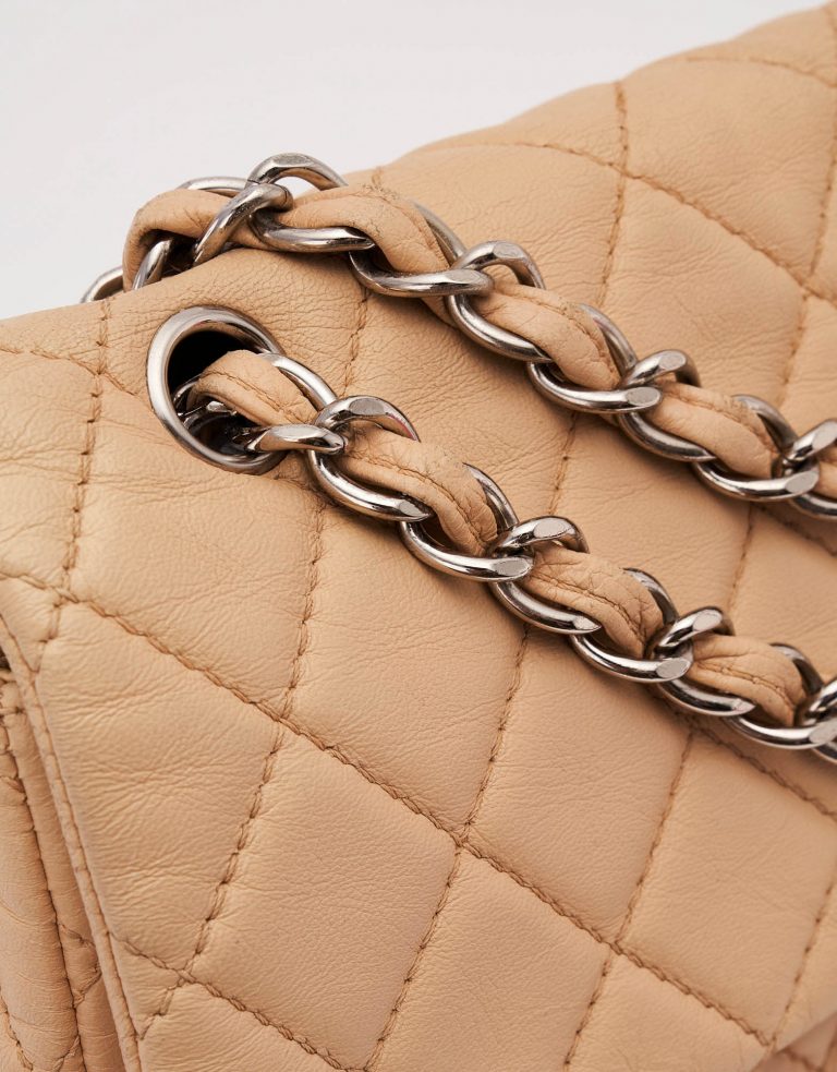Chanel Timeless Jumbo Lambskin Beige Bag