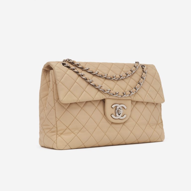 Chanel Timeless Jumbo Lambskin Beige Bag
