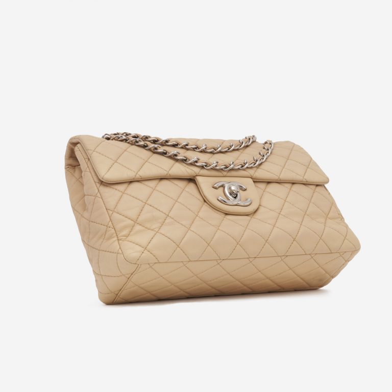 Chanel Timeless Jumbo Lambskin Beige Bag