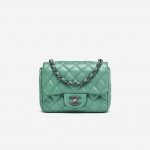Chanel Timeless Mini Square Patent Green Bag SACLÀB