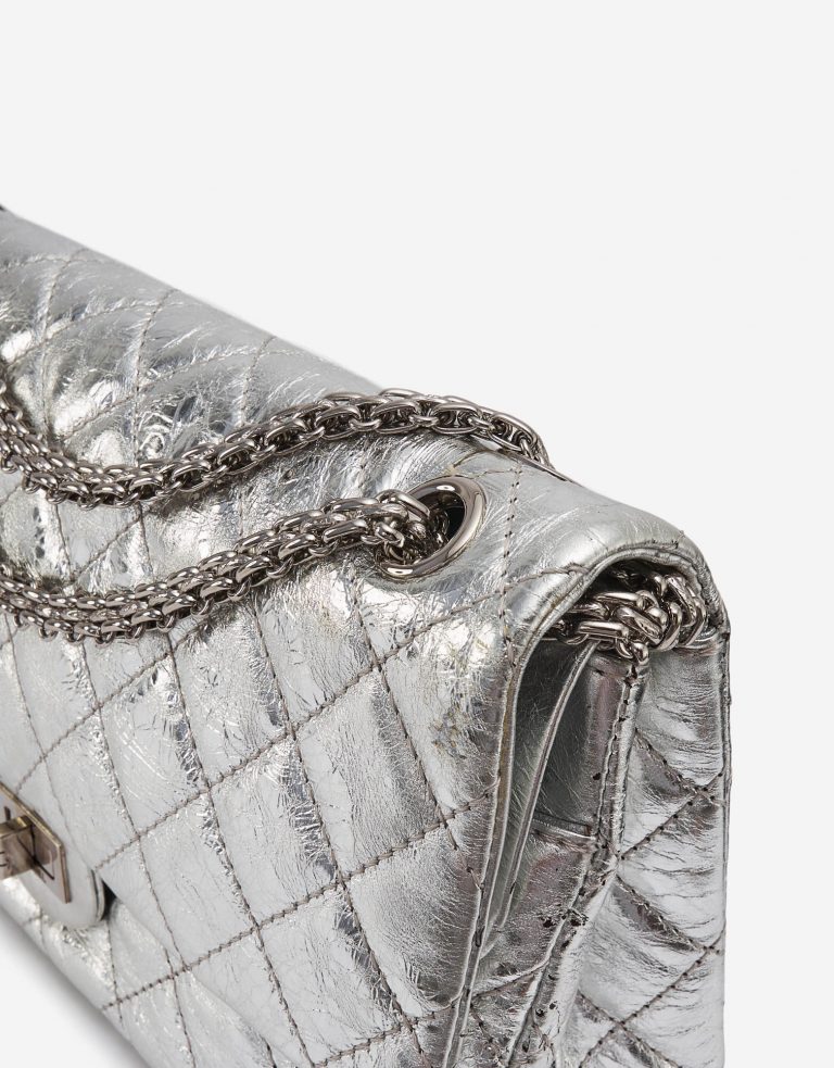 Chanel 2.55 226 Metallic Silver Limited Edition Bag Chain SACLÀB
