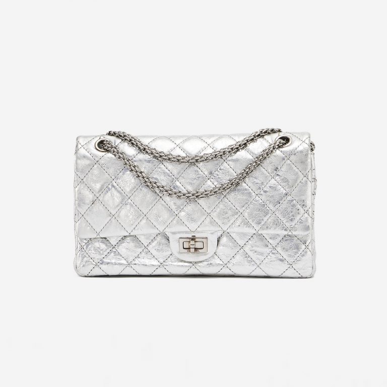 Chanel 2.55 226 Metallic Silver Limited Edition Bag SACLÀB