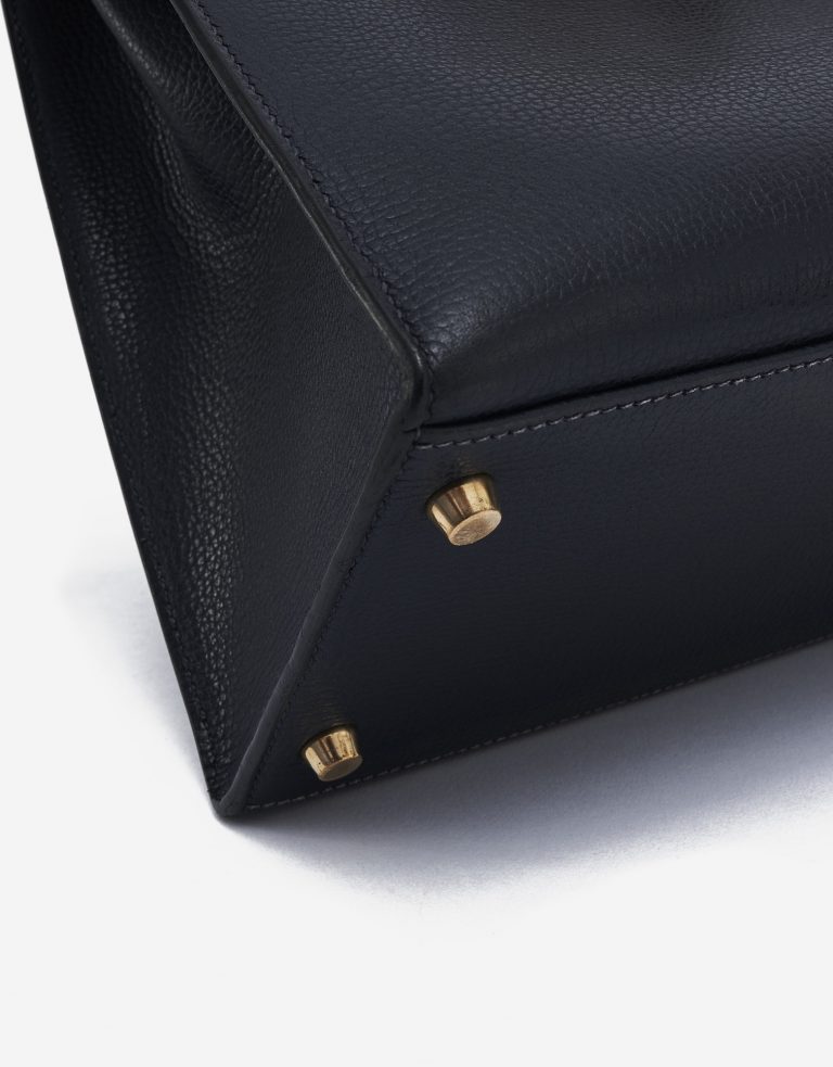 Hermès Kelly 35 Sellier Vache Liegee Bleu Indigo Bag SACLÀB