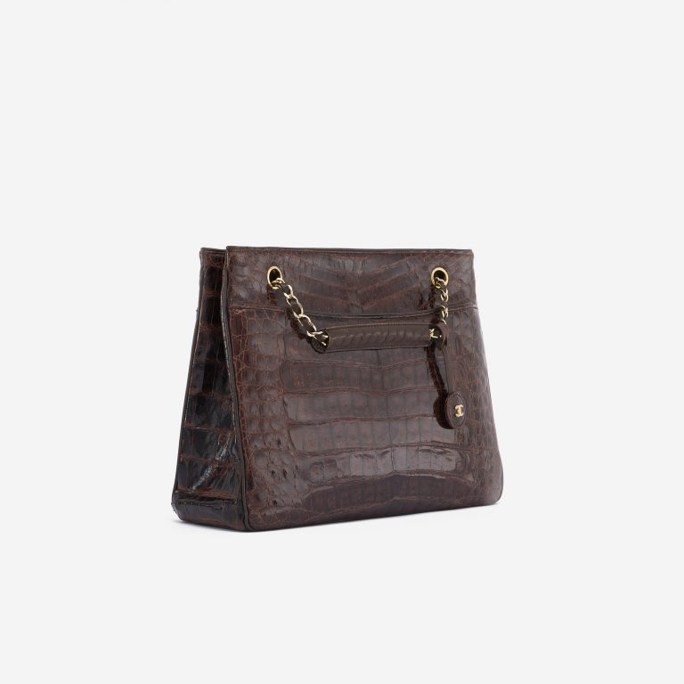 Vintage Chanel Shopper Medium Alligator Marron