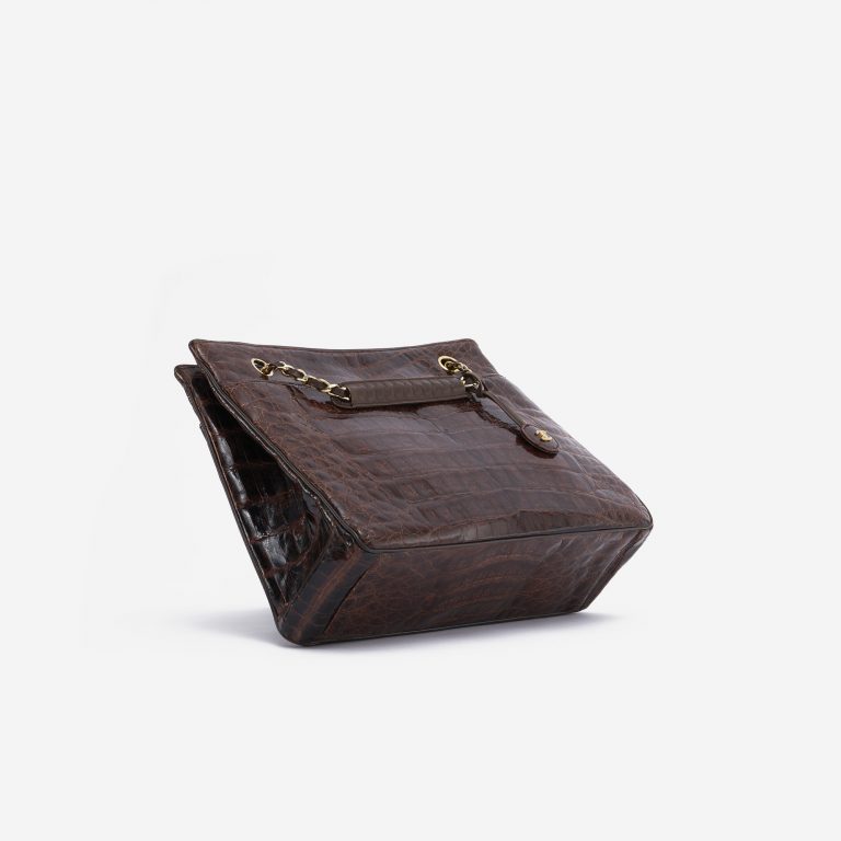 Vintage Chanel Shopper Medium Alligator Marron
